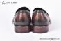 Prada Saffiano Red Calfskin Loafers with Hot-stamped Prada logo