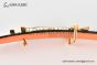 HERMES Reversible Belt Black/Orange Leather with RG H Square Buckle