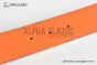 HERMES Reversible Belt Black/Orange Leather with RG H Square Buckle