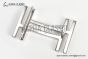 HERMES Reversible Belt Black/Beige Leather with Steel H Square Buckle