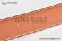 HERMES Reversible Belt Black/Beige Leather with Yellow Gold H Martelee Buckle