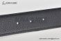 HERMES Reversible Belt Black Leather with Steel H Martelee Buckle