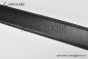 HERMES Reversible Belt Black Leather with Steel H Martelee Buckle