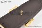 HERMES Reversible Belt Black/Chocolate Leather with Yellow Gold H Guillochee Buckle