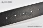 LV Initiales 40MM Black Leather Belt with Gray Steel LV Signature Buckle