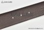 HERMES Reversible Belt Black/Chocolate Leather with Yellow Gold H Guillochee Buckle