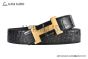 HERMES Reversible Belt Crocodile Leather with Rose Gold Constance buckle 