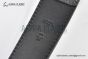 LV Pont Neuf 35mm Belt Black Taiga Leather with Stainless Steel LV Signature on the Metal Loop Buckle