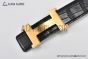 HERMES Reversible Belt Crocodile Leather with Rose Gold Constance buckle 