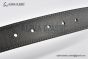 LV Pont Neuf 35mm Belt Black Taiga Leather with Stainless Steel LV Signature on the Metal Loop Buckle