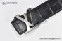 LV Alligator 40mm Belt Black Alligator Leather with Gray Steel Iconic LV Initiales Buckle