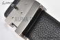 LV Alligator 40mm Belt Black Alligator Leather with Gray Steel Iconic LV Initiales Buckle