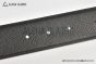 HERMES Reversible Belt White/Black Leather with black Steel H buckle