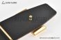 HERMES Reversible Belt Beige/Black Leather with Yellow Gold H buckle