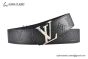 LV Initiales 40mm Reversible Belt Black Embossed Monogram Leather with Stainless Steel Iconic LV Initiales Buckle