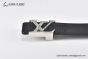 LV Initiales 40mm Reversible Belt Black Embossed Monogram Leather with Stainless Steel Iconic LV Initiales Buckle