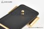 HERMES Reversible Belt Black/Brown Leather with Yellow Gold H Touareg Buckle