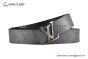 LV Initiales 40mm Reversible Belt Monogram Canvas and Calf Leather with Gray Steel LV Initials Buckle