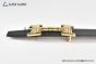 HERMES Reversible Belt Black/Beige Leather with Yellow Gold H Striee buckle