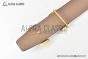 HERMES Reversible Belt Black/Beige Leather with Yellow Gold H Striee buckle