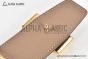 HERMES Reversible Belt Black/Beige Leather with Yellow Gold H Striee buckle