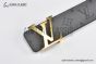 LV Initiales 40mm Reversible Belt Monogram Canvas and Calf Leather with Yellow Gold LV Initials Buckle