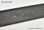 HERMES Reversible Belt Black/Beige Leather with Yellow Gold H Striee buckle