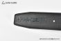 HERMES Reversible Belt Black/Beige Leather with Yellow Gold H Striee buckle