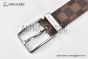 LV Pont Neuf 35MM Belt Damier Graphite Canvas with Stainless Steel LV Signature Buckle