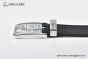 LV Pont Neuf 35MM Belt Black Taurillon Leather with Stainless Steel Louis Vuitton Signature Buckle