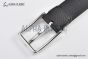 LV Pont Neuf 35MM Belt Black Taurillon Leather with Stainless Steel Louis Vuitton Signature Buckle