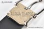 LV Pont Neuf 35MM Belt Yellow Taiga Leather with Stainless Steel LV Signature on the Metal Loop Buckle