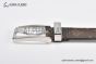 LV Pont Neuf 35MM Belt Brown Monogram Canvas with Stainless Steel LV Signature on the Metal Loop Buckle