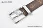 LV Pont Neuf 35MM Belt Brown Monogram Canvas with Stainless Steel LV Signature on the Metal Loop Buckle