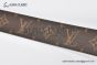 LV Pont Neuf 35MM Belt Brown Monogram Canvas with Stainless Steel LV Signature on the Metal Loop Buckle