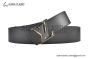 LV Optic 40mm Reversible Belt Black Calf Leather with Tone-on-tone Effect LV Initials Buckle