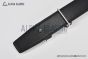 HERMES Reversible Belt Black Leather with Steel Tonight buckle