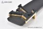 LV Optic 40mm Reversible Belt Black Calf Leather with Tone-on-tone Effect LV Initials Buckle