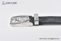 LV Pont Neuf 35MM Belt Damier Graphite Canvas and Calf Leather with Stainless Steel LV Signature Buckle