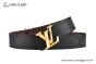 LV Pyramide 40mm Reversible Belt Monogram Illusion Calf Leather with Yellow Gold LV Pyramide Buckle