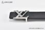 LV Initiales 40mm Reversible Belt Black Monogram Taurillon Leather with Stainless Steel LV Initials Buckle