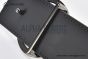 LV Circle 40mm Reversible Belt Black Monogram Canvas and Calf Leather with Gray Steel LV Circle Buckle