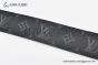 LV Circle 40mm Reversible Belt Black Monogram Canvas and Calf Leather with Gray Steel LV Circle Buckle