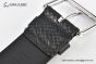 LV Speaker 40mm Belt with Black Full Embossed Monogram Calf Leather with Stainless Steel LV Signature Pin Buckle 
