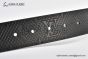 LV Speaker 40mm Belt with Black Full Embossed Monogram Calf Leather with Stainless Steel LV Signature Pin Buckle 