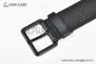 LV Speaker 40mm Belt with Black Full Embossed Monogram Calf Leather with LV Signature Matte Black Pin Buckle 
