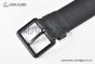 LV Speaker 40mm Belt with Black Full Embossed Monogram Calf Leather with LV Signature Matte Black Pin Buckle 