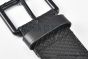 LV Speaker 40mm Belt with Black Full Embossed Monogram Calf Leather with LV Signature Matte Black Pin Buckle 