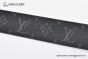 LV Initiales 40MM Reversible Belt Black Monogram Canvas and Calf Leather with Gray Steel LV Initiales Buckle