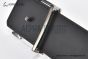 LV Initiales 40MM Reversible Belt Black Monogram Canvas and Calf Leather with Gray Steel LV Initiales Buckle